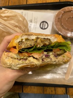 Ronald burger with the other patty (not beyond meat)  at Hank Cuisine Végétale - Rochechouart in Paris