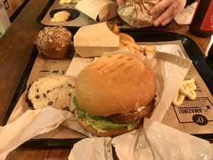 Was the #1 delicious vegan burger we have ever had and the staff was so kind. at Hank Cuisine Végétale - Rochechouart in Paris