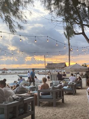 Beach location    at Genius Cafe in Sanur