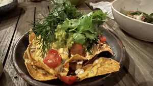  Vegan nachos (-ish)  at Genius Cafe in Sanur