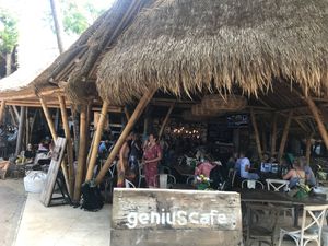Outside view  at Genius Cafe in Sanur