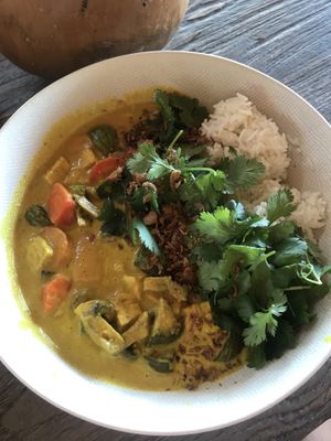 Vegan Bali Curry at Genius Cafe in Sanur