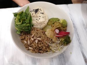 Buddha bowl at Kinetic in Mataro