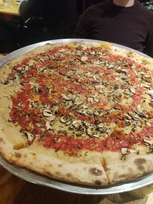 Shroom pizza at Common - Nell's Pizza in Manchester