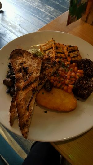 vegan fry at Common - Nell's Pizza in Manchester