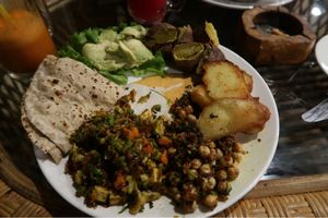 “Healthy Vegan Dinner” at Pumpernickel Bakery and Babylon Cafe in Pokhara