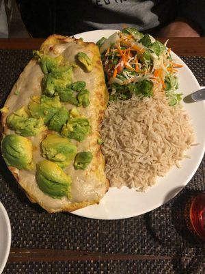 Vegan enchilada at Pumpernickel Bakery and Babylon Cafe in Pokhara