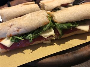 Vegan Risorgimento sandwich 🥪  at Duecento Gradi in Rome