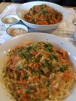 pasta dishes at Petit Paris in Kortrijk