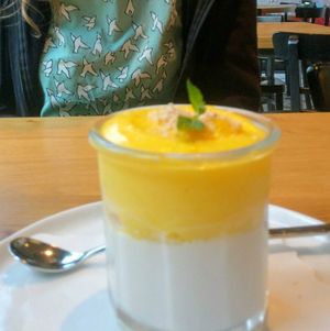 Panna cotta at Uno Rajh in Murska Sobota