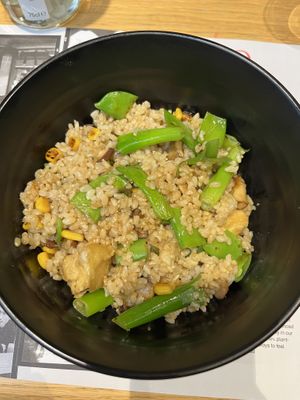 Stir fry brown rice with tofu  at  Wagamama - Hammersmith in West London