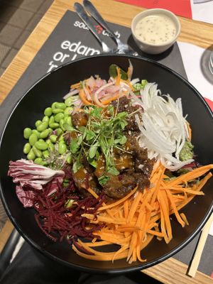 Koyo bowl with mushrooms  at  Wagamama - Hammersmith in West London