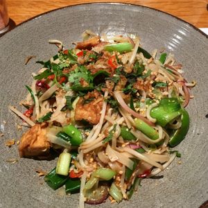 Thai noodles  at  Wagamama - Hammersmith in West London