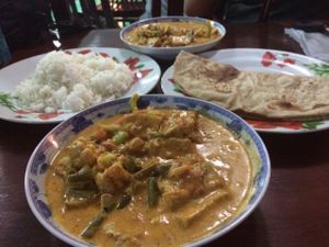 veggie and tofu curry  at Marie Min in Mandalay