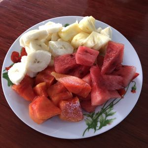 Fruit platter at Marie Min in Mandalay