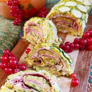 No-egg omelette roll. Vegan and Simply delicious at Hostal Patio de 27 in Havana