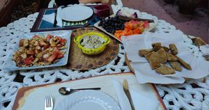 Set up for the day! at Hostal Patio de 27 in Havana