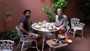 Great food with great people! at Hostal Patio de 27 in Havana