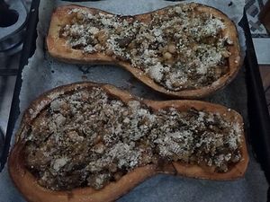 Waiting for Halloween: stuffed pumpkin at Hostal Patio de 27 in Havana