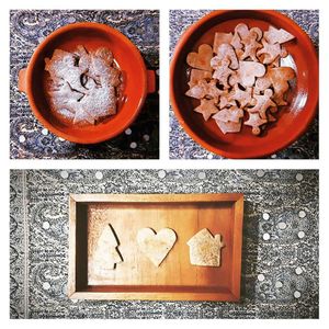 Christmas vegan cookies at Hostal Patio de 27 in Havana