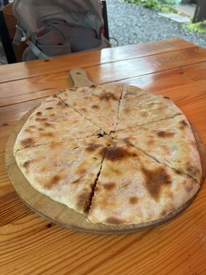 Lobiani  at Kazbegi Good Food in Stepantsminda