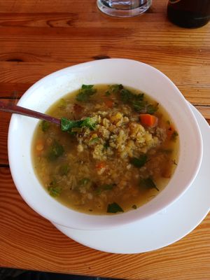Lentil soup at Kazbegi Good Food in Stepantsminda