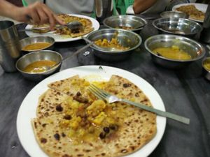 Daal Paratha at Nepali Restaurant in Mandalay