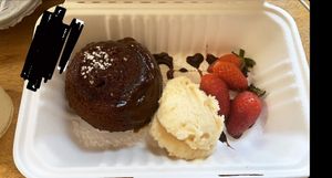 Toffee pudding  at Causeway Cafe in Belfast