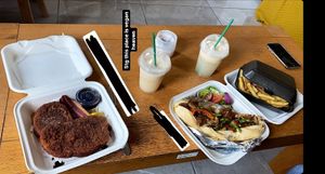 French toast was great and cream soda floats were great too! at Causeway Cafe in Belfast