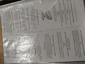 Vegan lunch menu at Causeway Cafe in Belfast