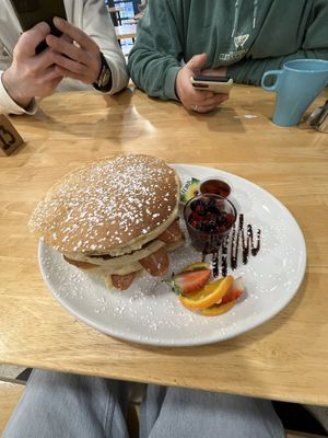 vegan boston pancake stack #Veganuary at Causeway Cafe in Belfast