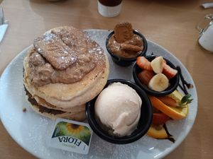 Biscoff pancakes at Causeway Cafe in Belfast