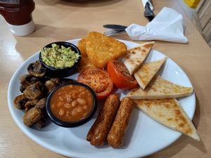 Vegan brekkie at Causeway Cafe in Belfast