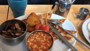 Vegan fry up at Causeway Cafe in Belfast