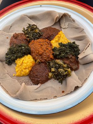 Platter for two at Light of Africa in South West London