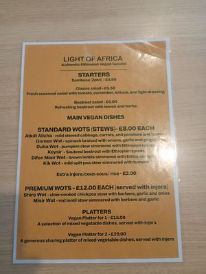  at Light of Africa in South West London