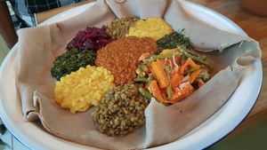 Platter for two at Light of Africa in South West London