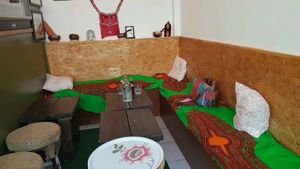 Comfy inside seating at Light of Africa in South West London