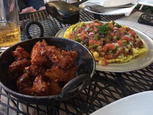 Many excellent vegan options! at Namaste Cafe in Minneapolis