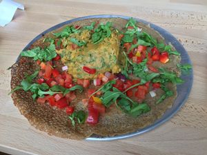 Savory pancake at VanGogh's Eeterie in Springfield