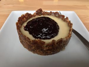 Vegan berry tart at VanGogh's Eeterie in Springfield