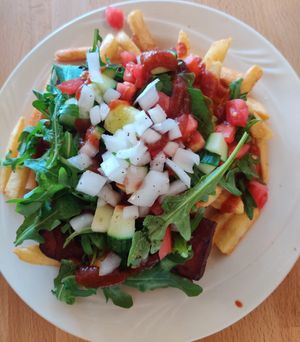 Vegan Kapsalon at VanGogh's Eeterie in Springfield