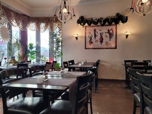 Inside at Curry India in Uppsala