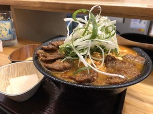 Vegan ramen at No Meat Burger Health in Busan