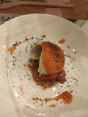 One of several vegan desserts  at Bio's Kitchen in Bologna