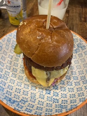 ‘Beef burger’  at Vegetus in Cheltenham