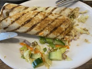Falafel wrap  at Vegetus in Cheltenham