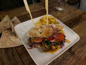 Steak Sandwich at Vegetus in Cheltenham