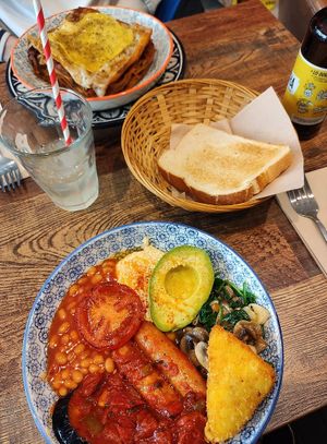 Full English, kombucha and lasagna at Vegetus in Cheltenham