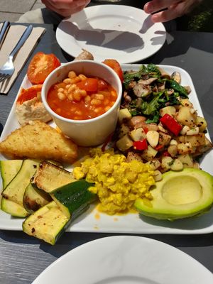 The royal breakfast plate at Vegetus in Cheltenham